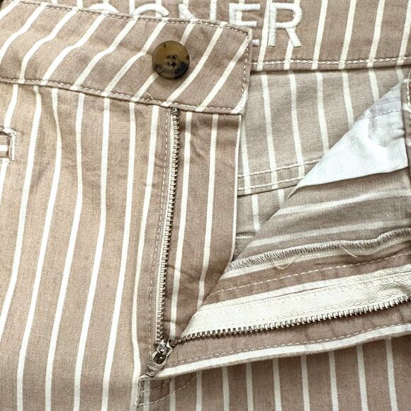 NWT Bogner Polly Shorts Light Sand Stripe Minimalist Summer Coastal Size 6‎ - Picture 3 of 6